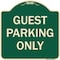 Signmission Designer Series-Guest Parking Only, Green Heavy-Gauge Aluminum, 18" x 18", G-1818-9836 A-DES-G-1818-9836 - alternate 1